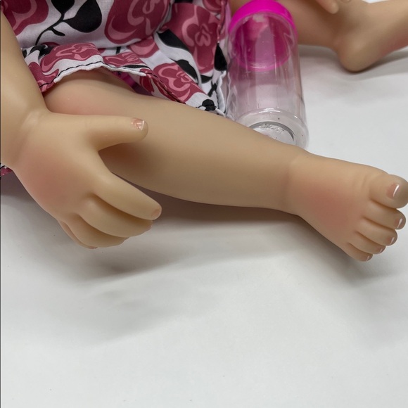 Reborn Adorable Doll with Pink Floral Dress - Picture 10 of 11